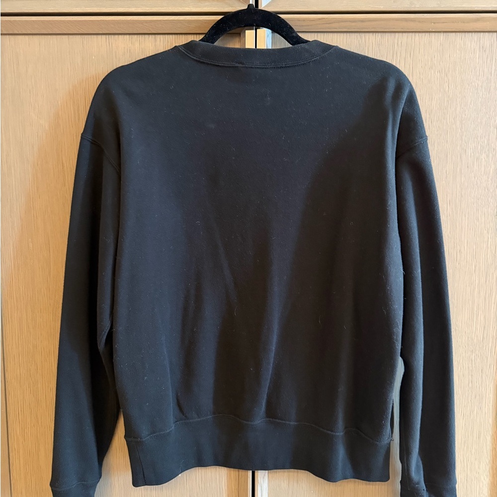 Ralph Lauren Black Crewneck Sweater with Gold and Red Emblem - Picture 2 of 3